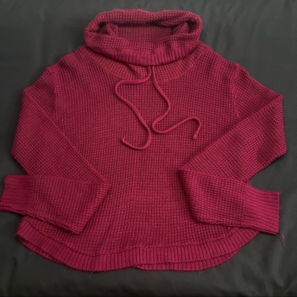 Knitted Burgandy Top